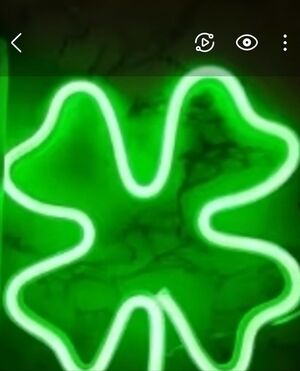 Shamrock Neon Light battery operated 9”x11”